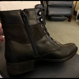 Rockport Womens Copley Black Leather Ankle Boots 10M New